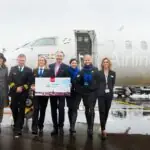 191105 First Flight Sas Luxembourg Airport To Stockholm Arlanda