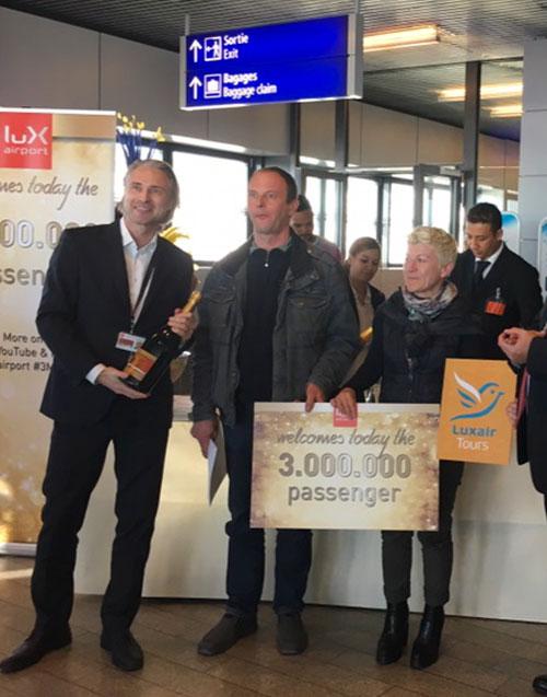 New Record:  3 Million Passengers At Lux-Airport In 2016