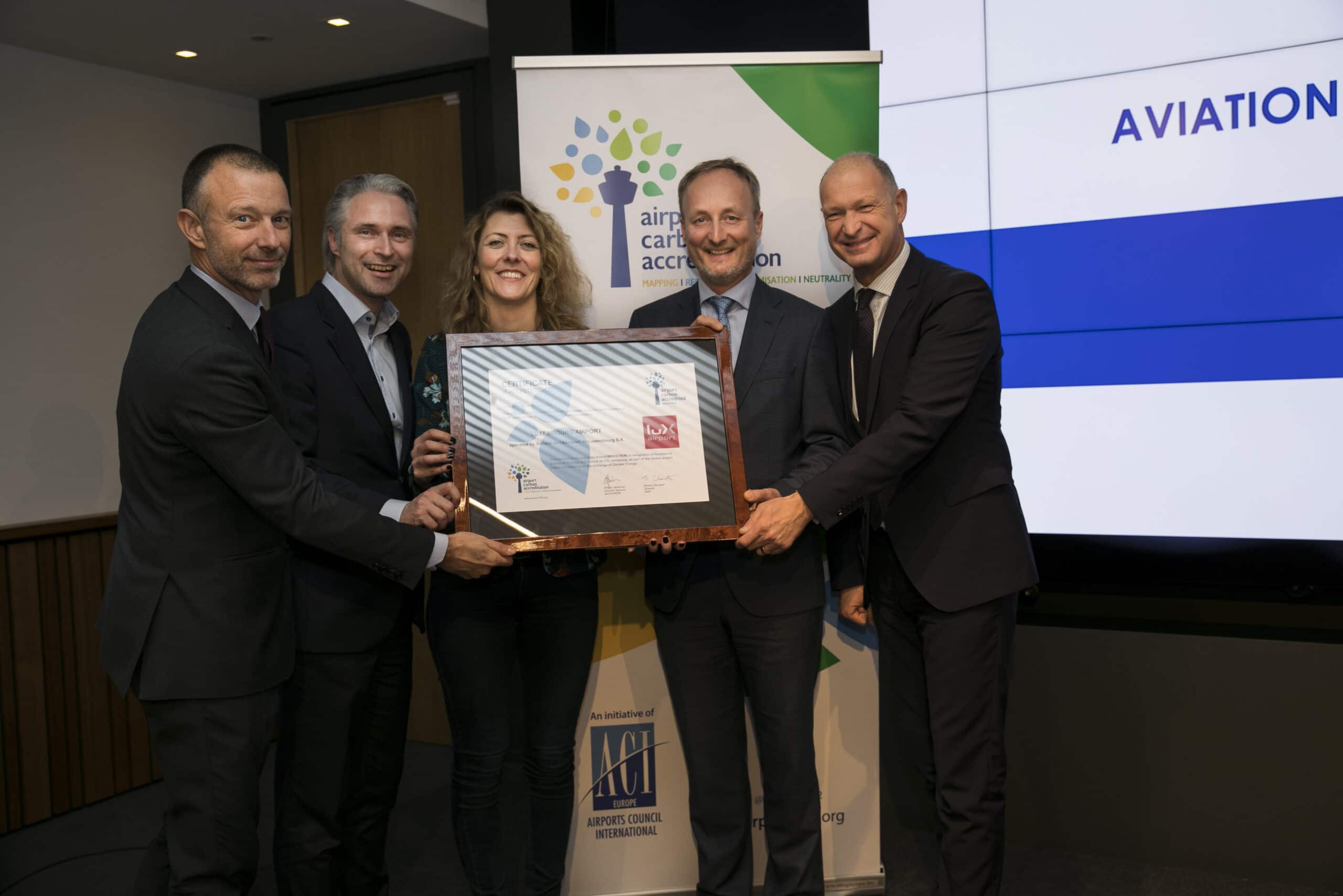 Lux-Airport Obtained Level 2 Of 4 To Become Aci Carbon Neutral