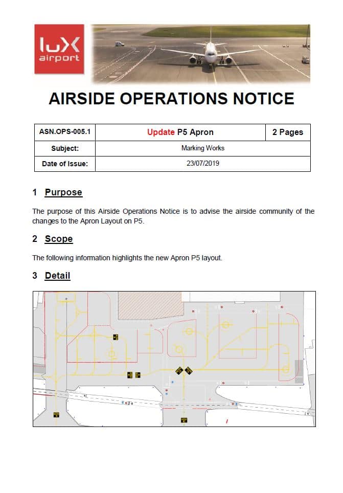 Airside Operations Notice