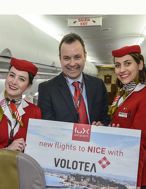 Volotea Inaugurates The First Flight From Luxembourg To Nice