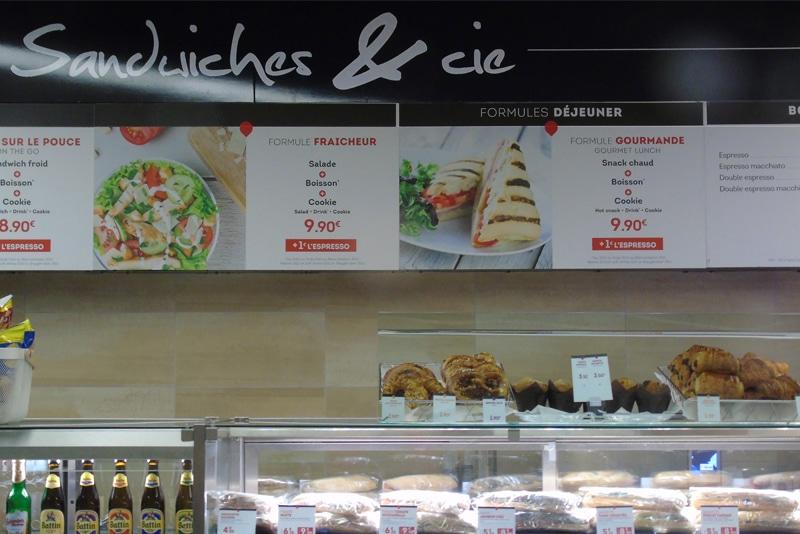 Menu De Sandwiches &Amp; Cie.