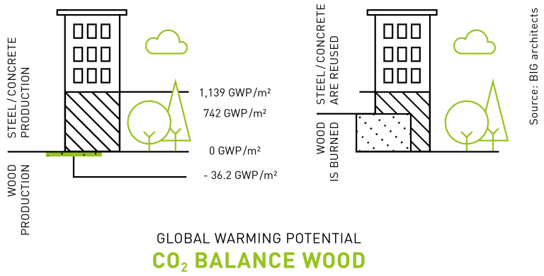 Co2 Balance Wood Diagram