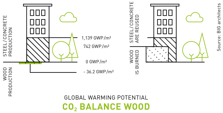 Co2 Balance Wood Diagram