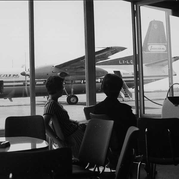 Photo De L'aéroport De Luxembourg 1962