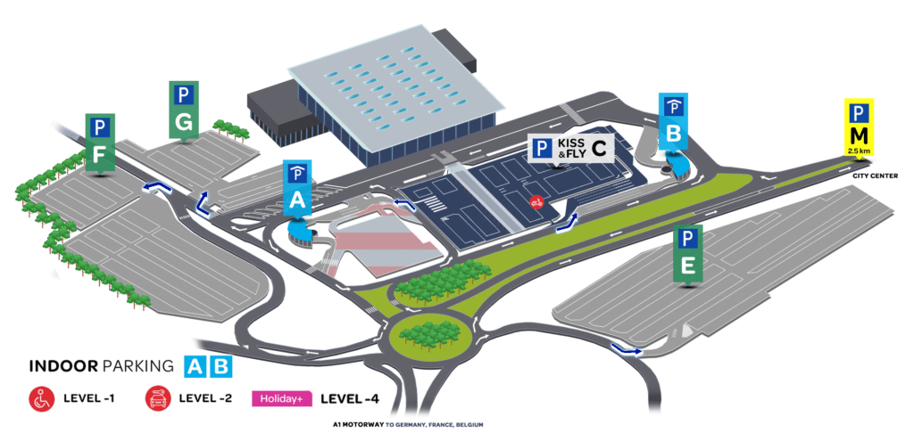 Lux Airport Parking Map Click And Collect 19 1